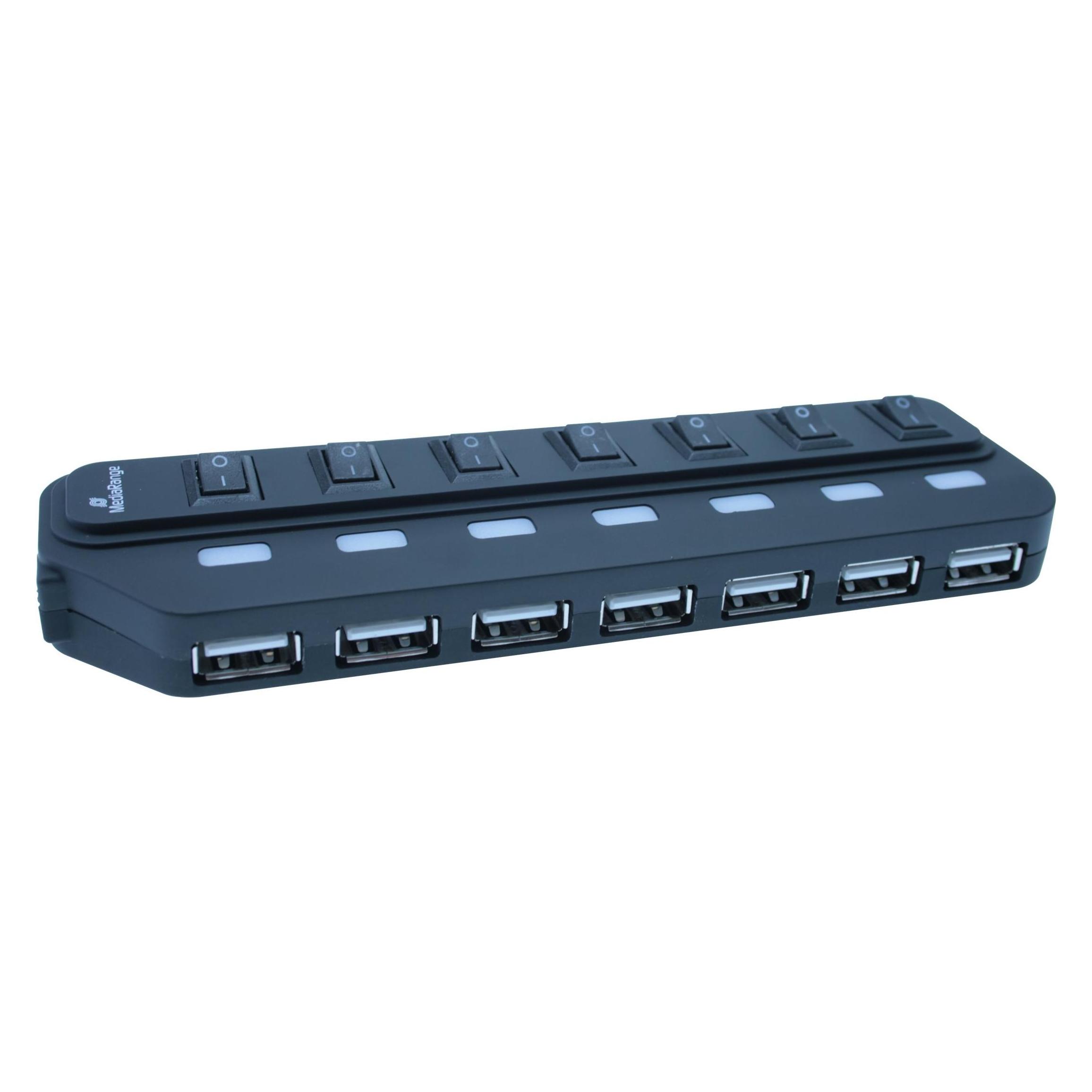MediaRange MRCS504 Hub (USB-A, 7 Ports) (MRCS504)