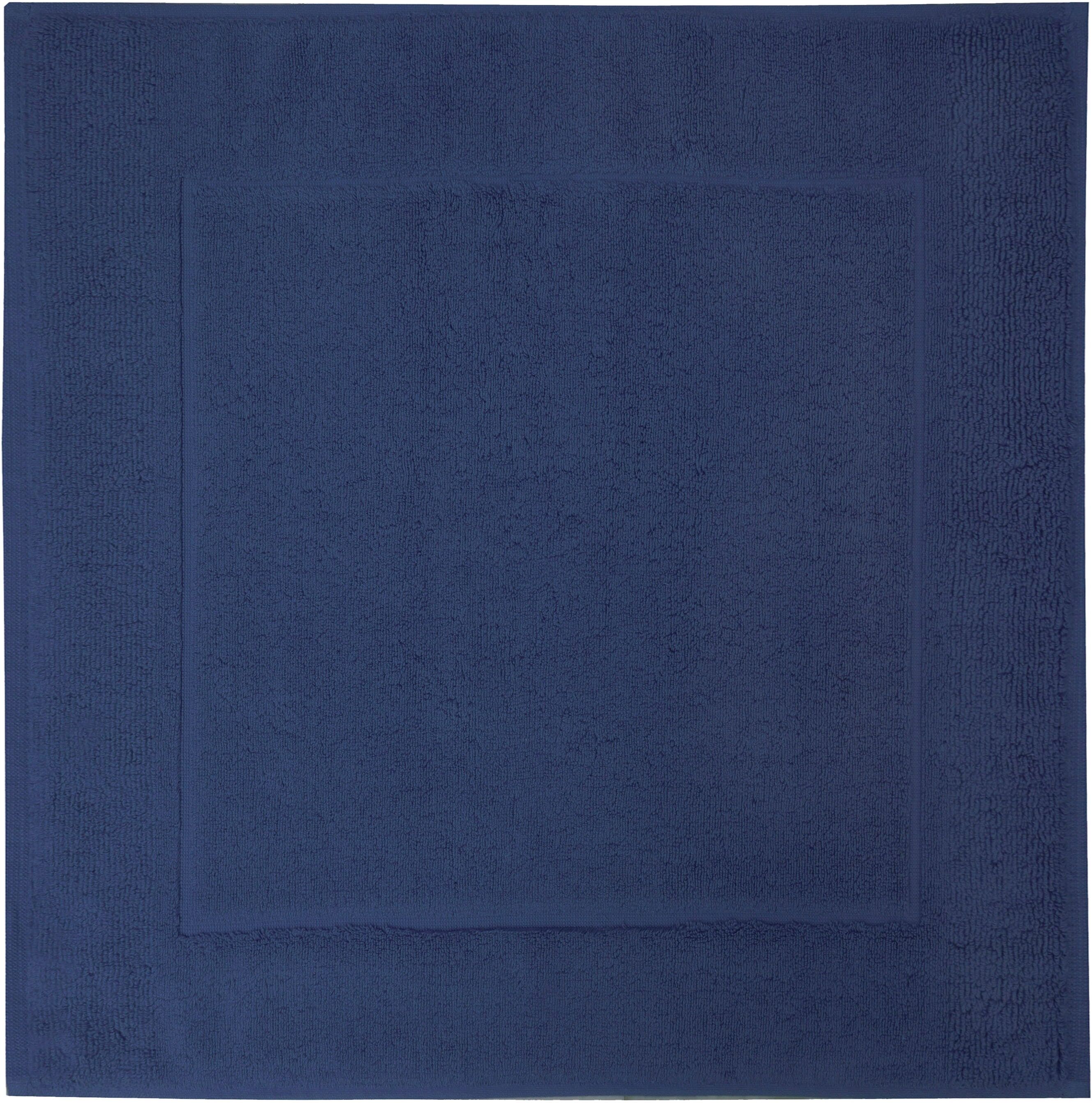 Badematte FRAMSOHN FROTTIER "Uni Basic Hotelmatte" Gr. 3, blau (jeansblau), H:11mm, Baumwolle, Badematten, Badematte, große Farbpalette, Hergestellt in Österreich, Badezimmerteppich