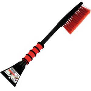 Nigrin Eiskratzer 6190, schwarz / rot, 66 x 10 cm, mit Schneebesen