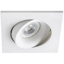 Faro Einbaulicht ARGON GU10, IP20, eckig, schwenkbar, weiß matt FAR-43402
