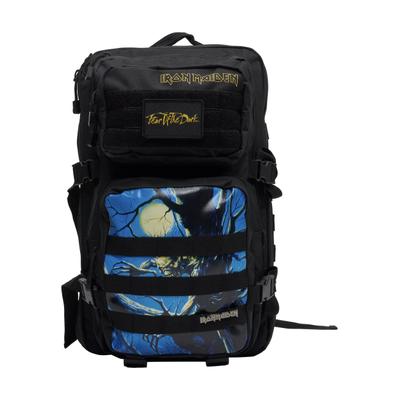 Rucksack BRANDIT "Brandit Iron Maiden Cooper Large FOTD", Gr. onesize, schwarz, Polyester, Rucksäcke Rucksack