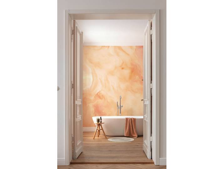 Fototapete KOMAR Komar Vlies Fototapete - Candy Peach - Grösse 400 x 250 cm , lila (modern), H:1,4m L:2,5m, Vlies, Tapeten, Fototapete