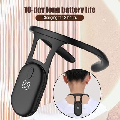 Uplifted Goods Smart Posture Training Belt With Real Time Hunchback Reminder black