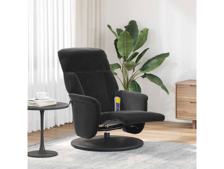 vidaXL Massage Relaxsessel Schwarz 91 x 71 x 105 cm Samt