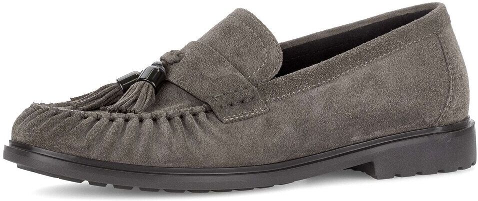 Slipper GABOR "Slipper", Damen, Gr. 37, grau, Schuhe Slipper