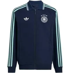 ADIDAS Kinder Fanjacke Deutschland Anthem Kids Auswärtsjacke, Größe 116 in Blau Blau