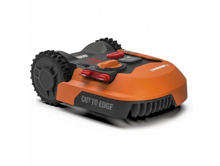 WORX Landroid WR142E Robot Tondeuse Intelligent, 700 m² Surf. Max 800 m², Installation Facile, Configurable, Pente 35 %, Détecteur de Pluie, Coupe Proche des Bordures, Tonte Rapide