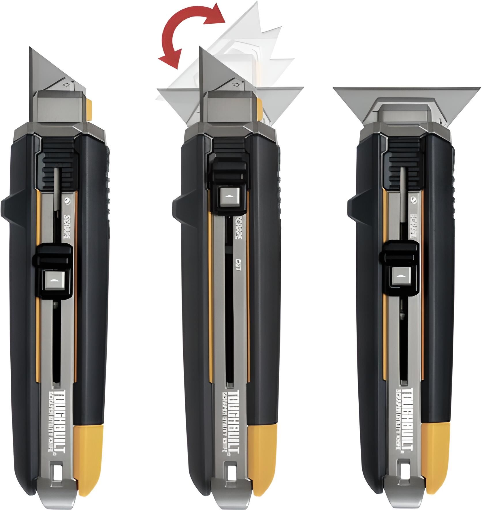 TOUGHBUILT INDUSTRIES Cutter/Grattoir 2 en 1 + 5 lames TOUGHBUILT TB-H4S5-01