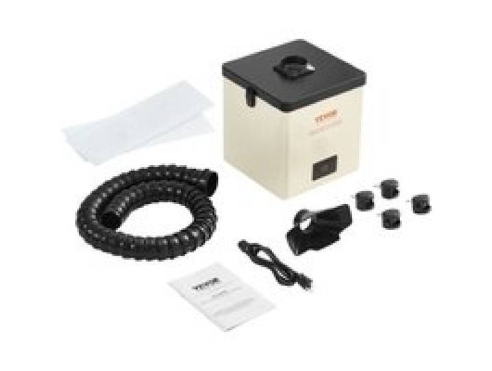 VEVOR Extracteur de Fumée de Soudage 100 W Extracteur de Fumées de Soudure Filtre à 3 Couches Débit d'Air 240 m³/h Absorbeur de Fumée à Souder Compact pour Soudure Gravure Bricolage Salon de Beauté