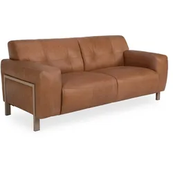 Sofa 2,5 Sitzer HARPER MANCEY (BHT 204x87x96 cm) - Bezug: Lederlook - BHT 204x87x96 cm