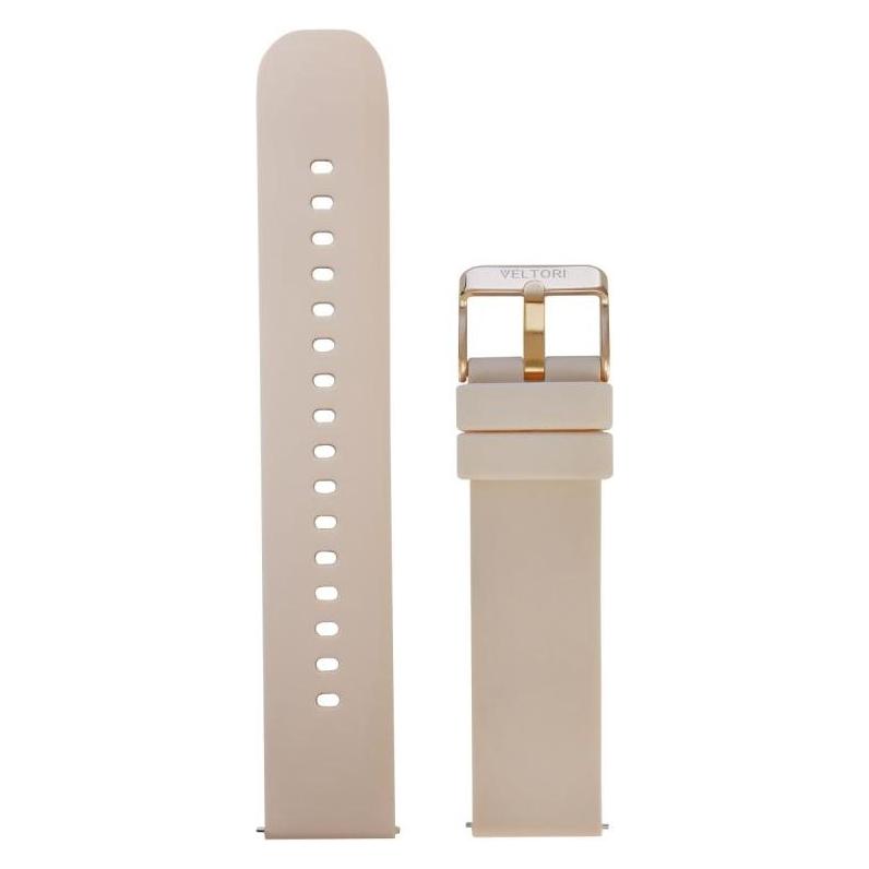Quantec Pasek do Smartwatcha Damskiego VELTORI VT310 20mm VTP310 (Edelstahl, Silikon) (59299296)
