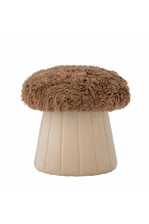 Bloomingville Mini Bertil poef bruin Ø37 cm