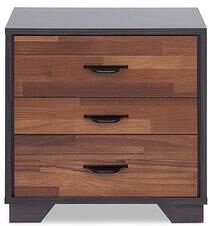 Two-tone Nightstand with 3 Drawers