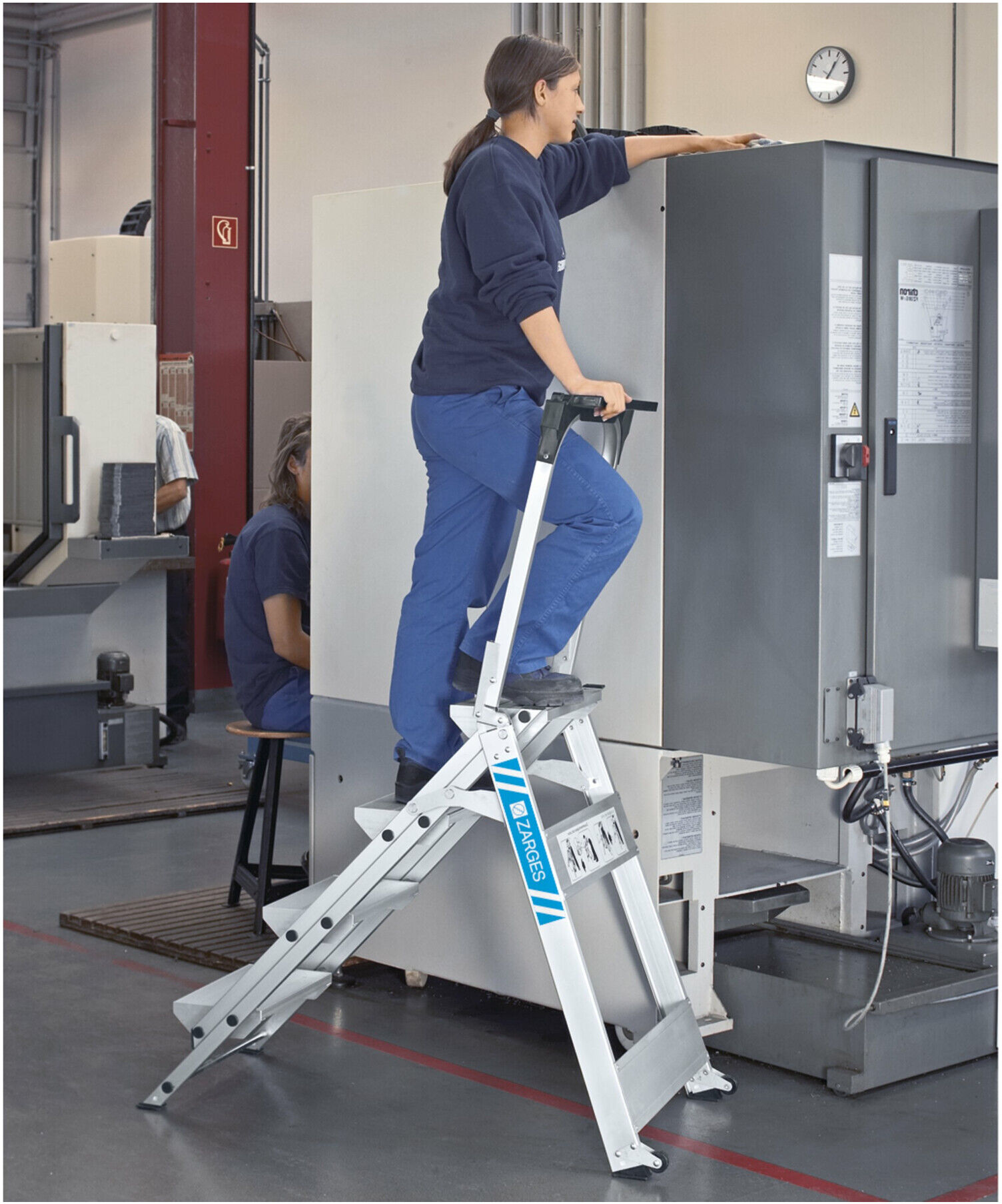 ZARGES LM-Sicherheitstreppe 3 Stufen o. Bügel (41491)