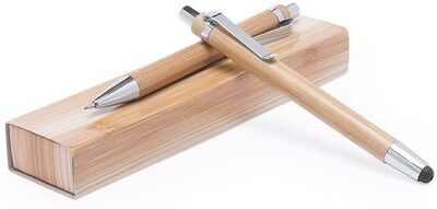 Set de stylos personnalisé stylo à bille et porte-mines Heleon bambou