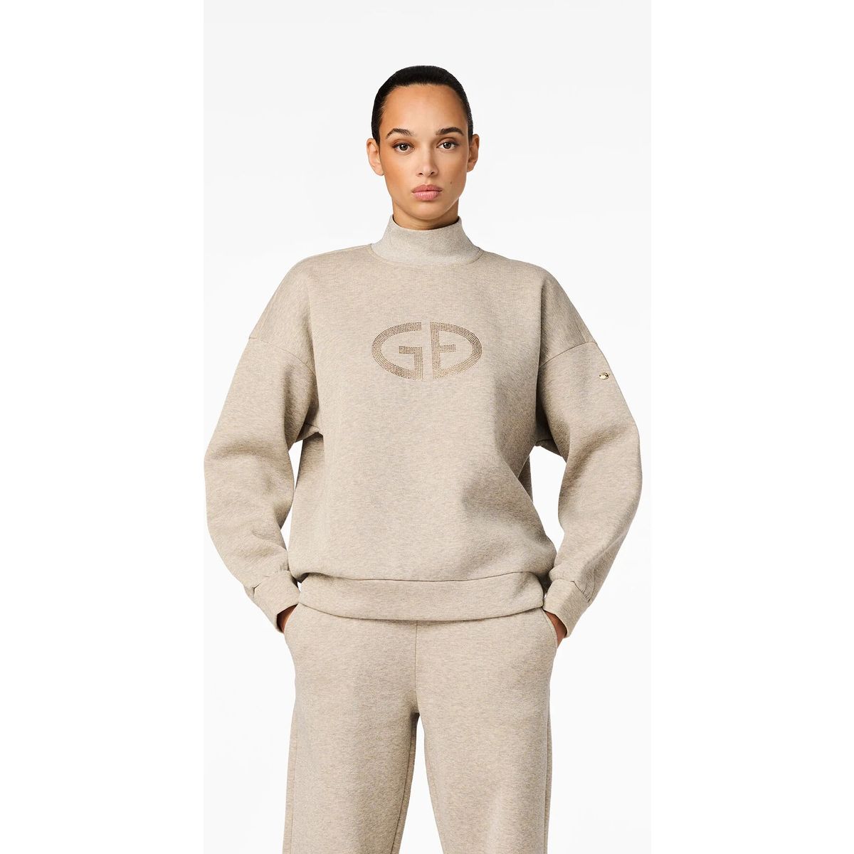 Goldbergh Sizzle Turtle Neck Sweater lurex melange (9470) XL GB38320263-9470-XL