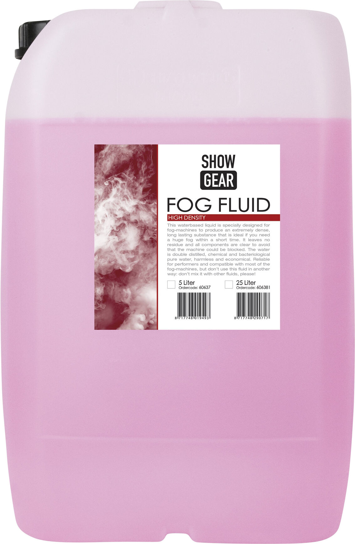 Showgear Nebelfluid High Density 25 Liter – Hohe Dichte