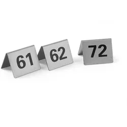 50x Tischnummern,Nummer 61-72,50x35x(H)40mm