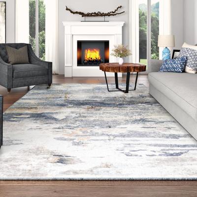 Dream Decor Rugs Gabriel Daydream Blue- Ivory Area Rug