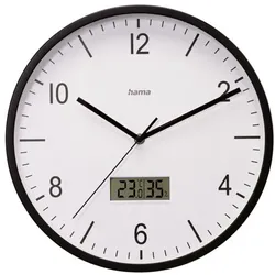 Hama Funkwanduhr »Lanzarote« Ø 35 cm weiß, 35 cm