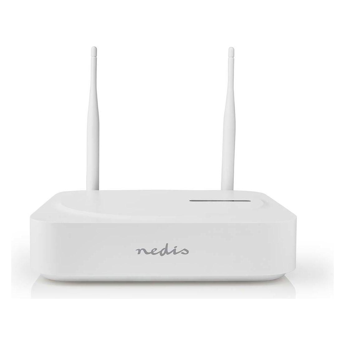 Nedis SmartLife Drahtloses Kamerasystem 2X Kamera Full HD mit Nachtsicht, IP65, SLNVR201CWT (1920 x 1080 Pixels) (SLNVR201CWT)