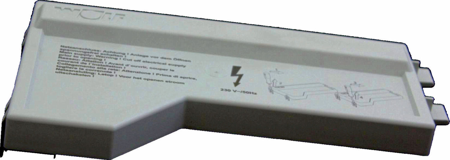 Partie supérieure du boîtier Wolf en dessous 173100199 pour carte de commande Circuit de chauffage HCM-2