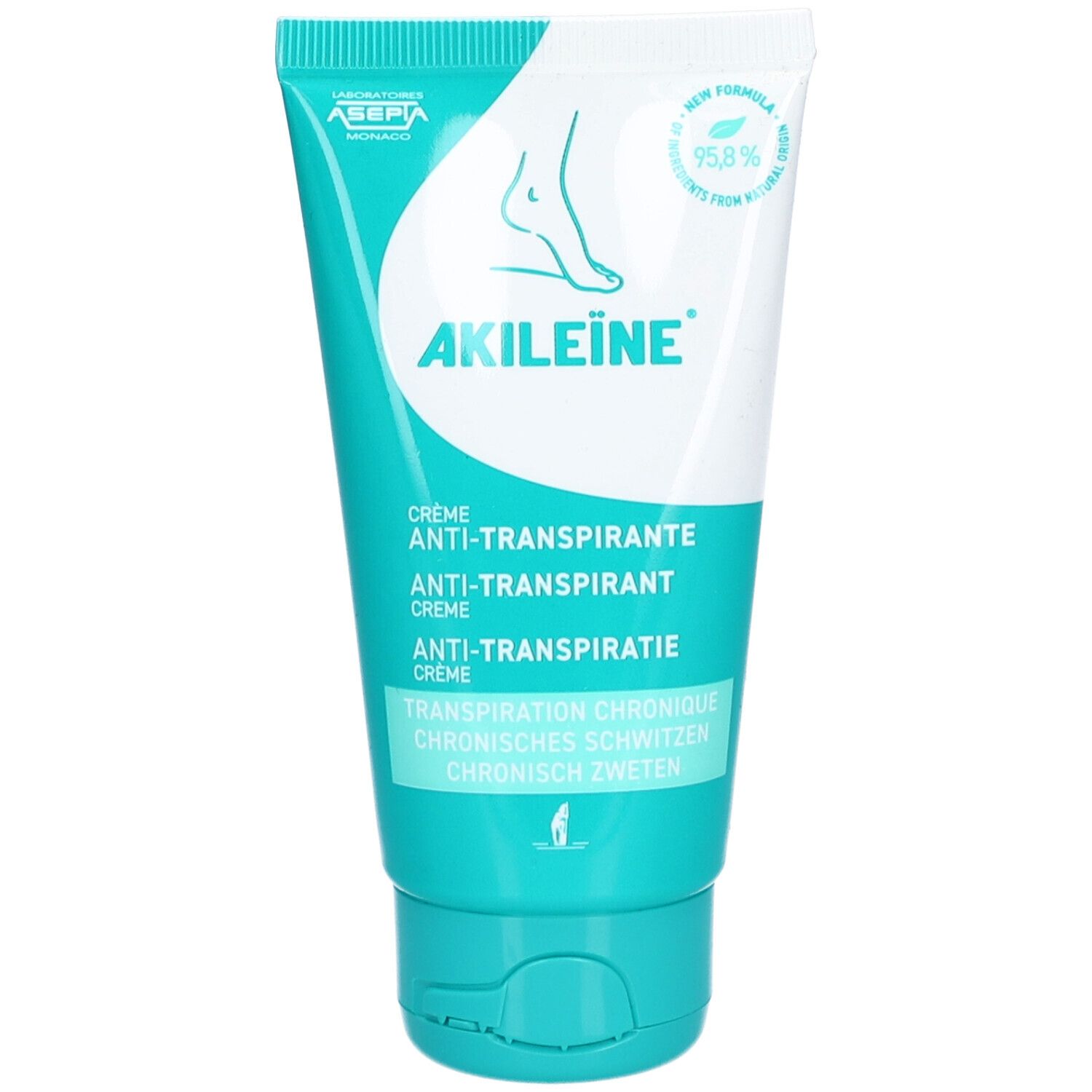 Akileine Anti-Transpirant Fußcreme 75 ml Creme