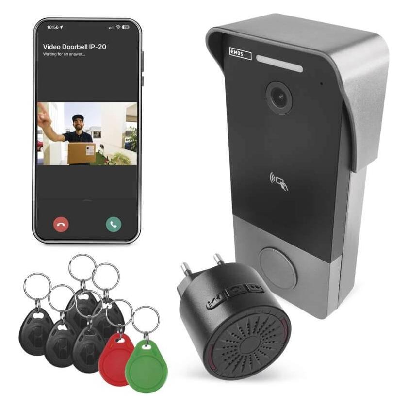 Emos Gosmart Videodoorbell Ip-20poe (Ethernet, WLAN) (54590729)