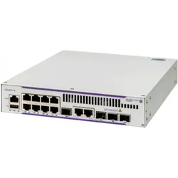 Alcatel LUCENT ENTERPRISE OS6465T-12 GigE chassis. 8 RJ45 10/100/1000 BaseT 2 Gig combo 2 SFP ports. (12 Ports), Netzwerk Switch, Grau