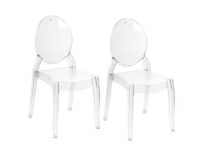 ESSZIMMERSTUHL 2er-Set Transparent Rulison