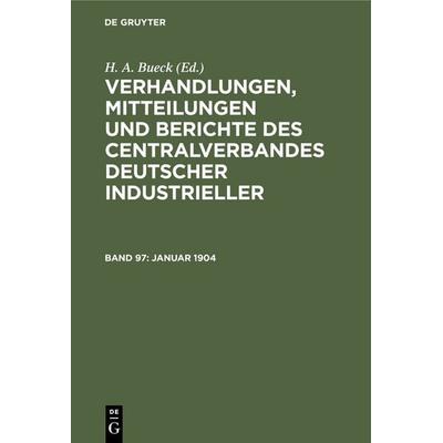 Januar 1904, Gebundene Ausgabe von , De Gruyter, 978-3-11-239359-8