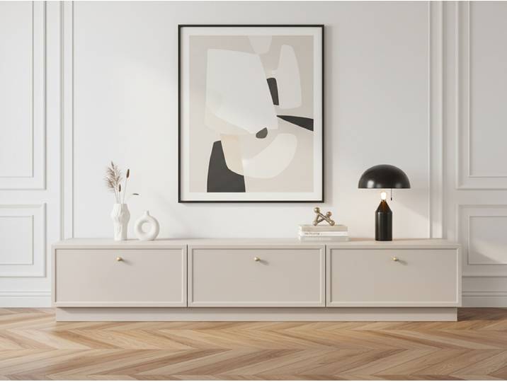Meuble TV 1 porte 2 tiroirs 200 cm LORINA