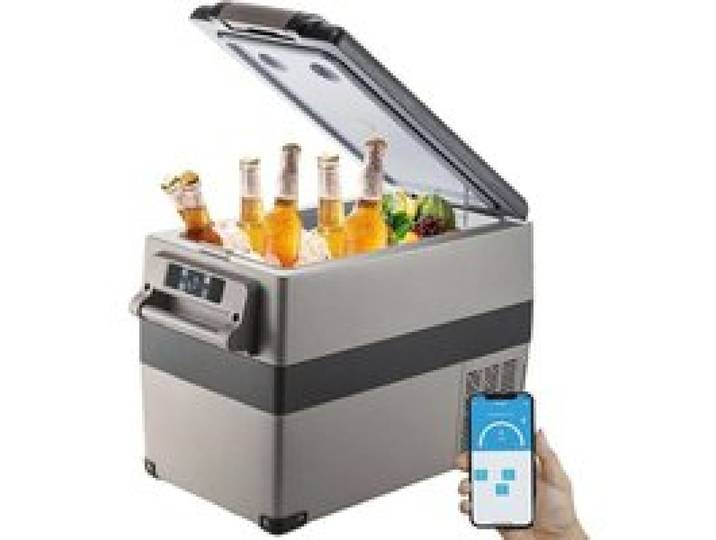 Glacière électrique voiture à compression 45 L 60 W réfrigérateur portable -20 à 20 °C pour camping voyage maison et voiture