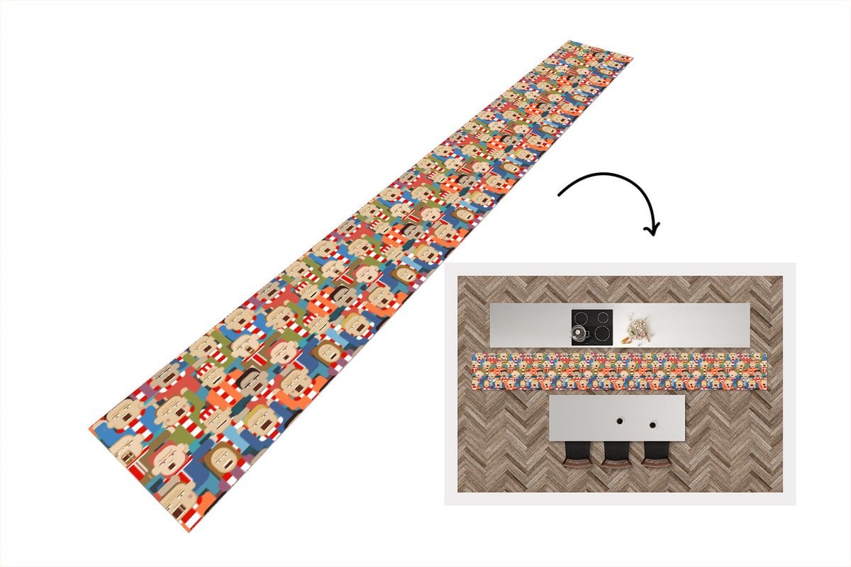 KitchenYeah Keukenloper van Vinyl, Rechthoekig