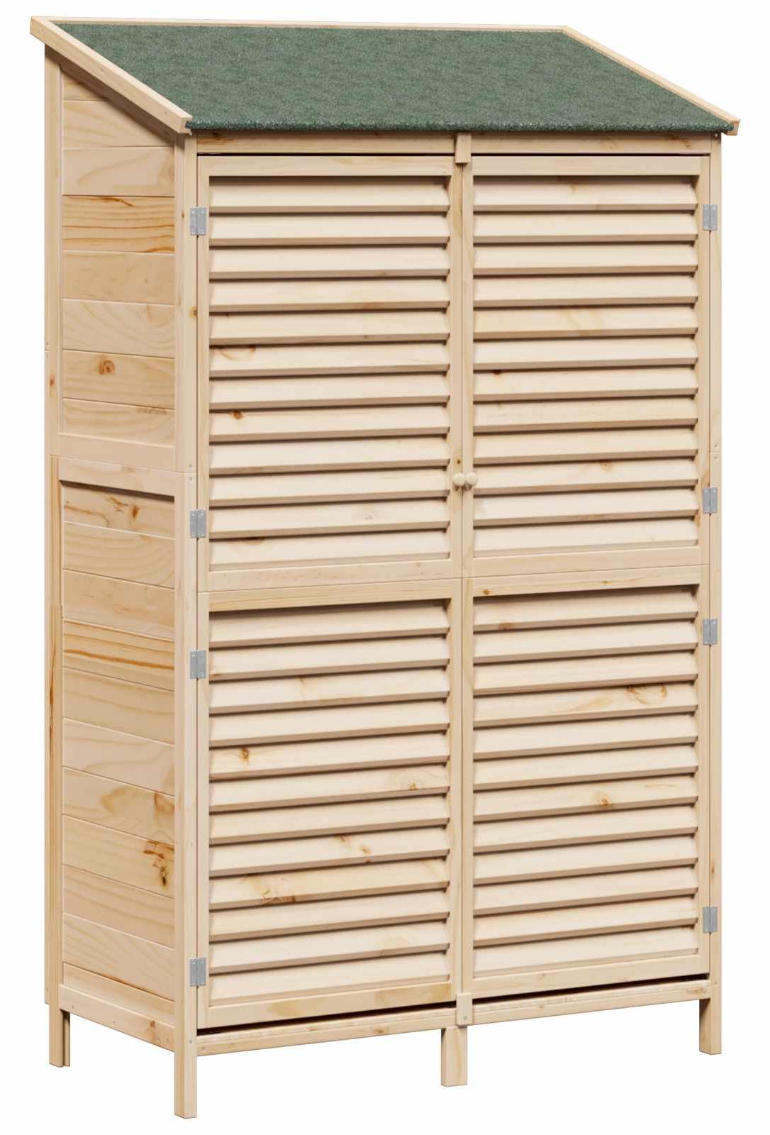Garten Shed Natur 106 x 56 x 176,5 cm Massivholz aus Fichte
