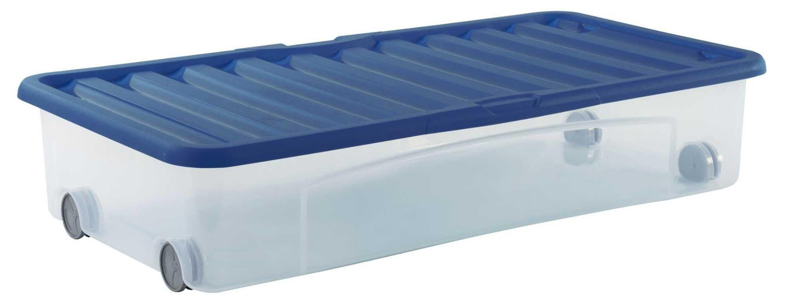 Dripio Solid Opbergbox voor onder het bed, stapelbaar, met wielen en deksel, plastic