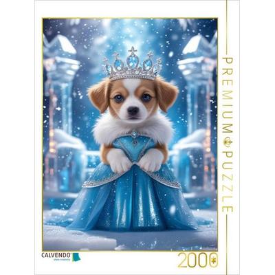 CALVENDO Puzzle Die Schneekönigin-Hundewelpe | 2000 Teile Lege-Größe 90x67cm Foto-Puzzle für glückliche Stunden