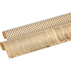 Ursus Kraftpapier "Vintage", 50 x 70 cm, 2 Stück