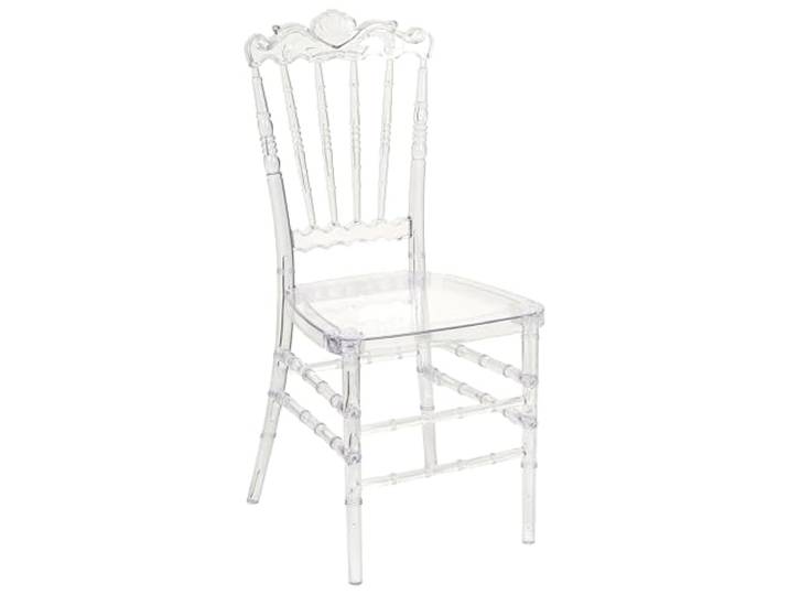 Beliani Esszimmerstuhl 2er Set Kunststoff transparent Vintage Stil für Esszimmer Mendon