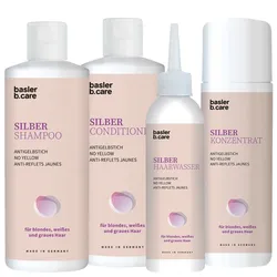 800ml basler Silber All-in-One Set (Shampoo 200ml + Spülung 200ml + Konzentrat 200ml + Haarwasser 200ml)