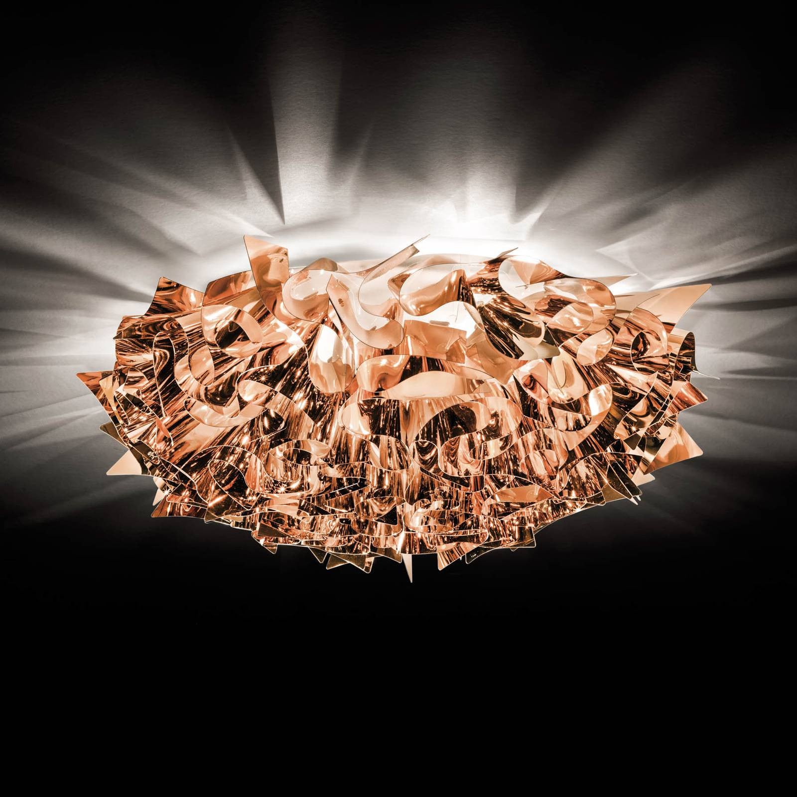 Slamp VELI Design Plafondlamp, Koper, Dimbaar, Kunststof