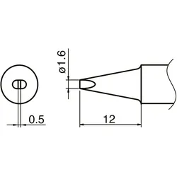 Hakko COMPOSIT Lötspitze Format 1.6SSD (Lötspitze), Lötgerät Zubehör