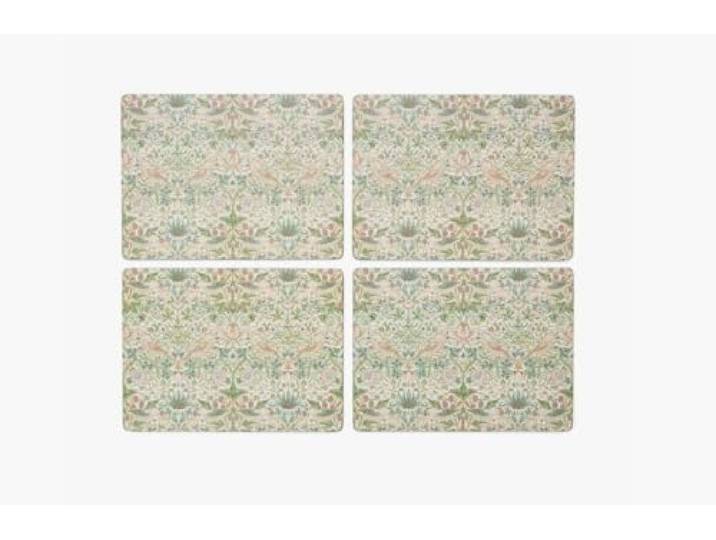 Spode Morris and Co Lot de 4 grands sets de table Motif voleur de fraises