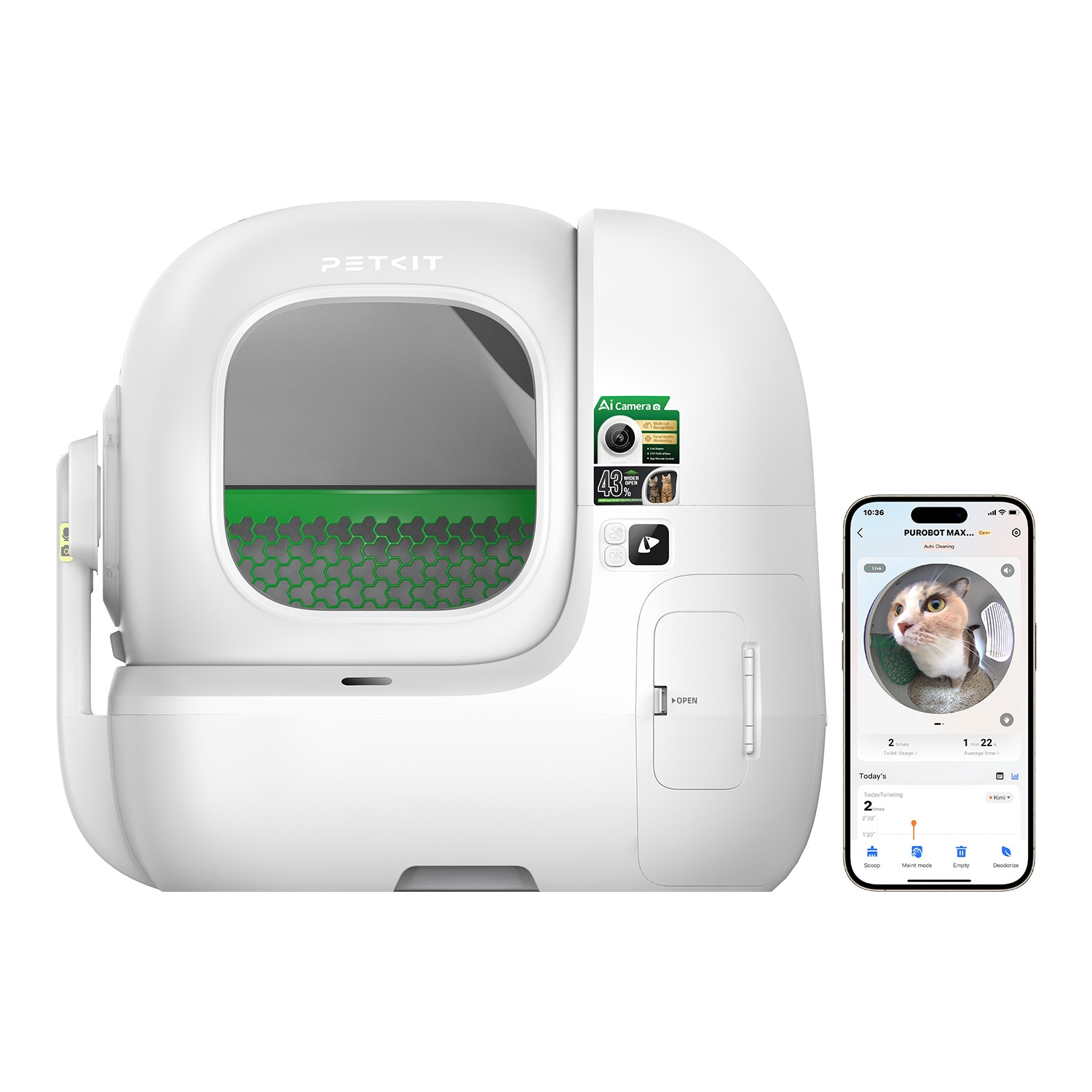 PETKIT Purobot Max Pro 2 Selbstreinigende Katzentoilette PN105112