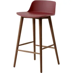 &Tradition Rely HW118 Barhocker, höhe 65 cm, walnuss / red brown