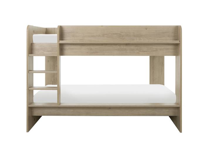 Kinderbett Matis weiss/eiche Holzwerkstoff 90 x 200 cm