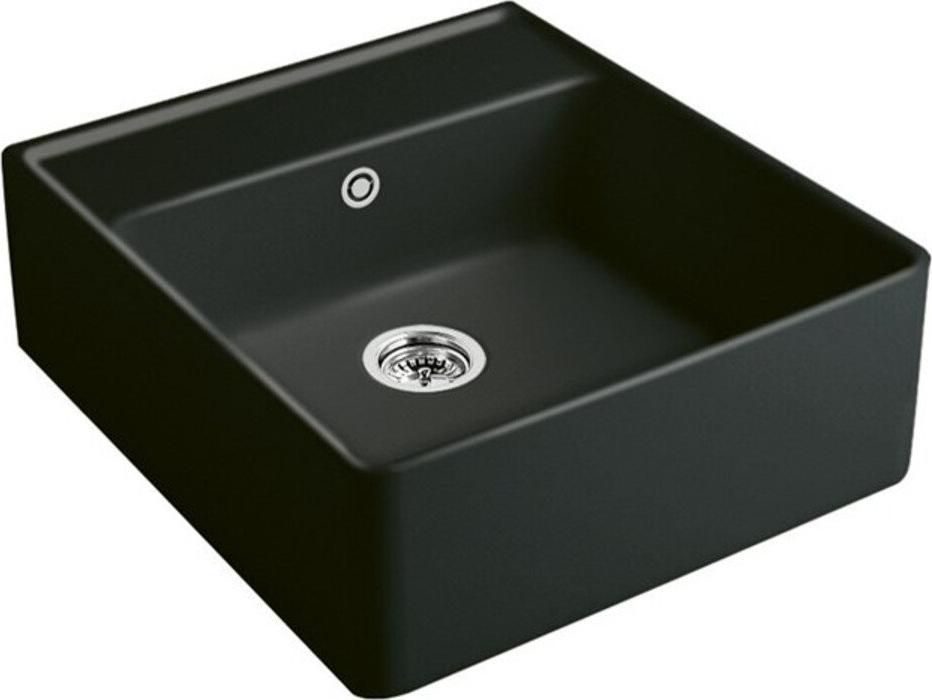 Villeroy & Boch Spülstein Einzelbecken Spülstein Einzelbecken 595 x 220 x 630 mm Snow White Cera