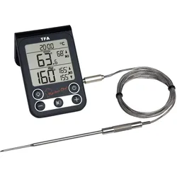 TFA® KÜCHEN-CHEF 14.1512.01 Fleischthermometer schwarz