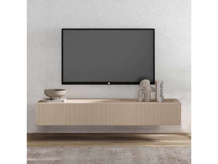 Hänge-TV-Lowboard Rio Spanplatte, beschichtet Beige 160cm