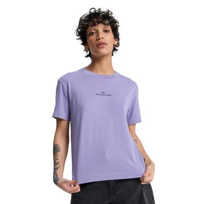 T-Shirt QUIKSILVER "Standard", Damen, Gr. XS, lila (daybreak), Obermaterial: 100% Baumwolle., Shirts T-Shirt